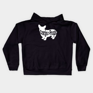 Corgis > People Kids Hoodie